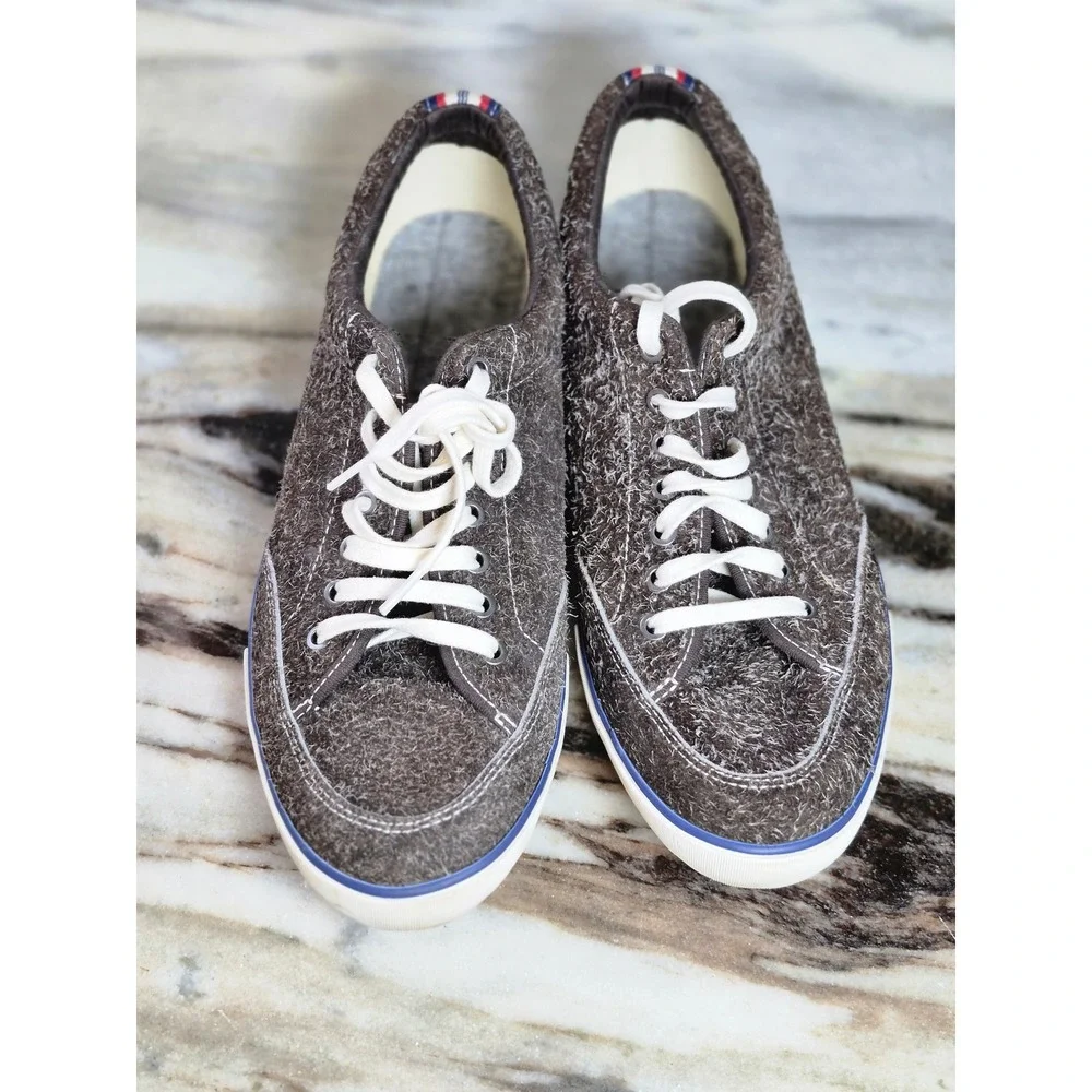 SeaVees‎ Westwood Sneaker Mens 11.5 Brown Hairy Suede Low Top Lace Up